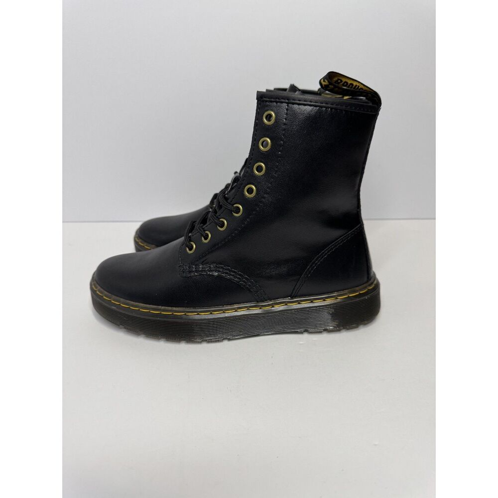 NWOT Doc Martens Zavala Lace Up Combat Ankle Boot Unisex 8L 7M AW004 Goth Punk - Picture 10 of 11